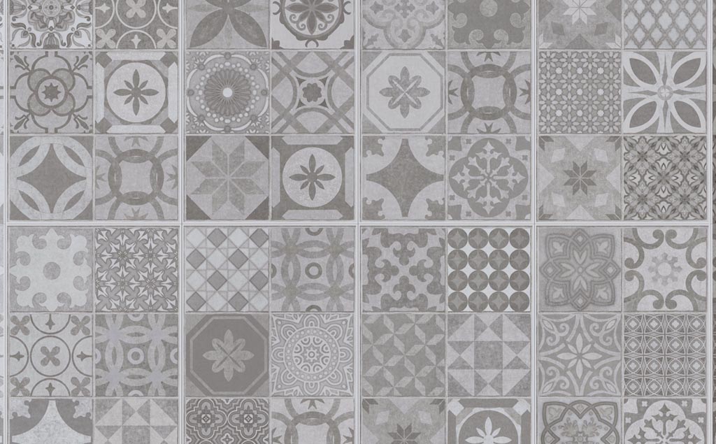 FirmFit | Verona Grey CAH-4078 | Encaustic Vinyl Tiles Northwest Floors