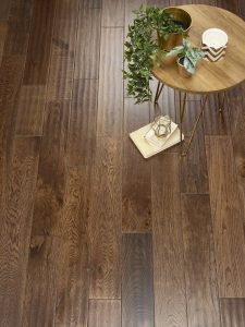 Columbus Coffee Handscraped 125mm UV Lacquered Solid Wood Flooring